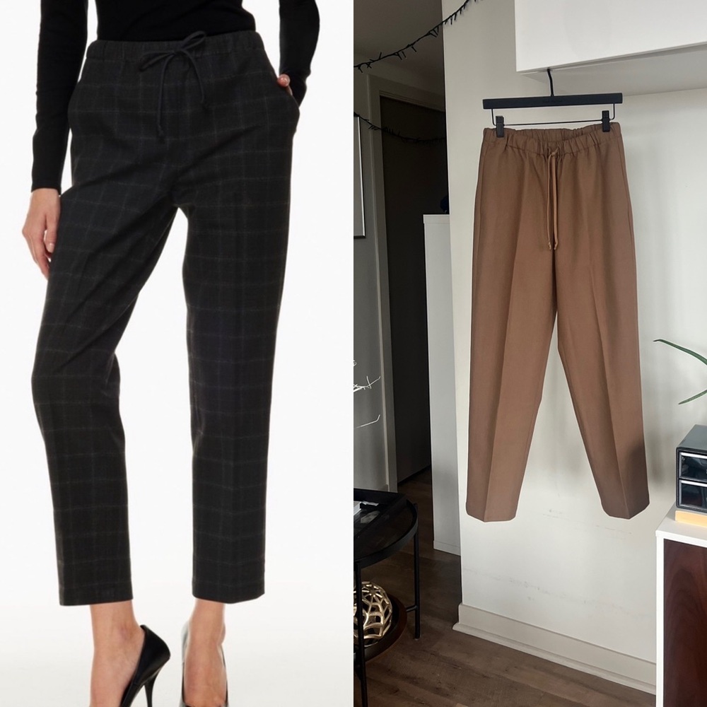 Aritzia The Group By Babaton Jimmy Business Casual Formal Pant Brown Chinos new